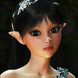 Young lovely 3d elf